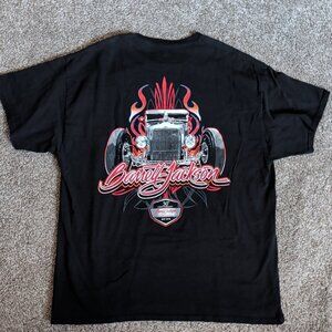 Barret Jackson 50th Anniversary Size XL Black Short Sleeve Double-Sided Shirt